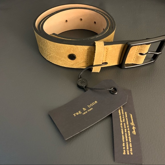 Rag Bone Bourbon Brown Rugged Belt 